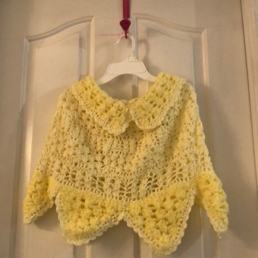 Stunning Yellow Handmade Poncho🥳HP🥳